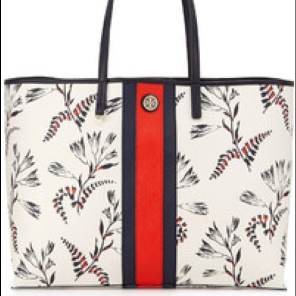 Tory Burch Kerrington Floral-Print Tote Bag